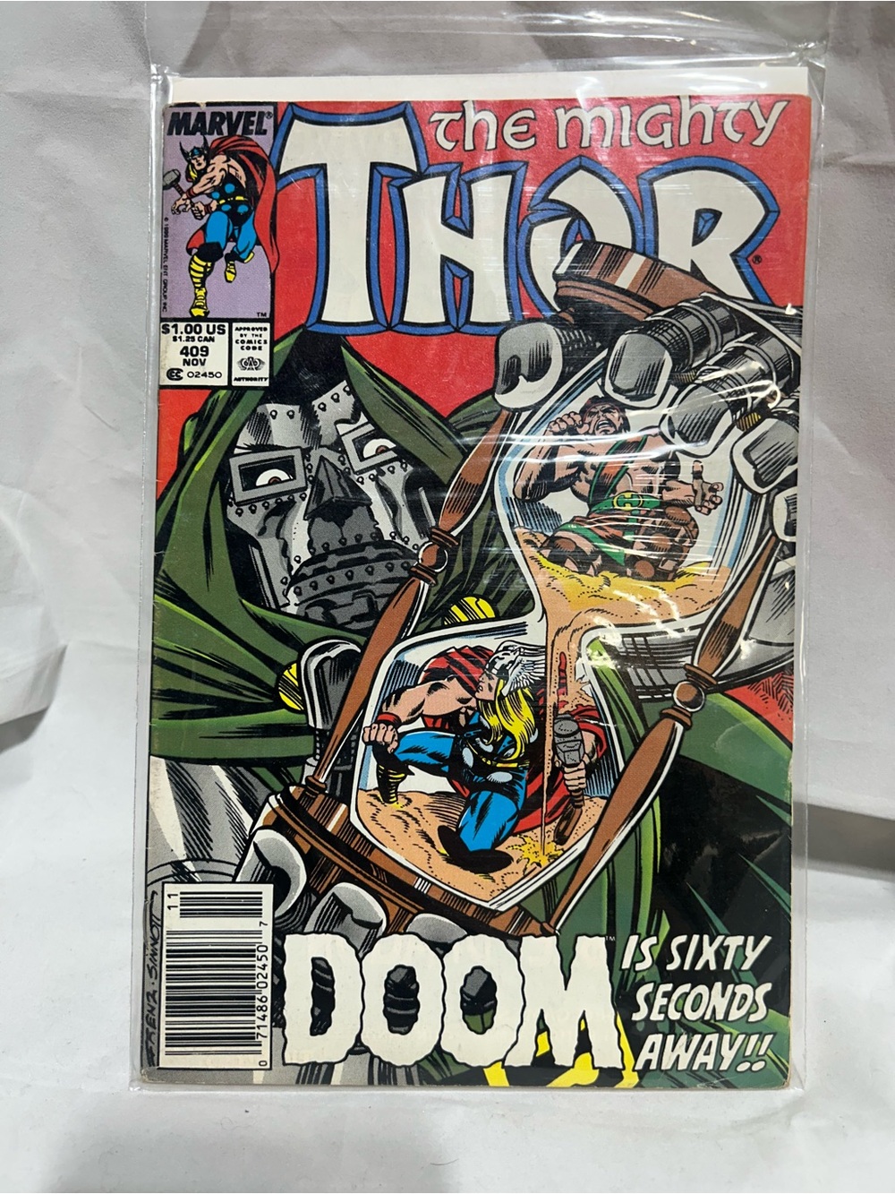 The Mighty Thor #409 (1989 Marvel) Newsstand Edition - Dr. Doom Cover Ungraded
